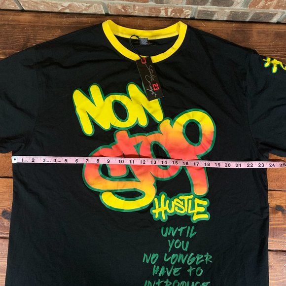 NWT Men's Studio 23 Concept Black Hustle Graphic 2X-Large Short Sleeve T-Shirt - Picture 13 of 15